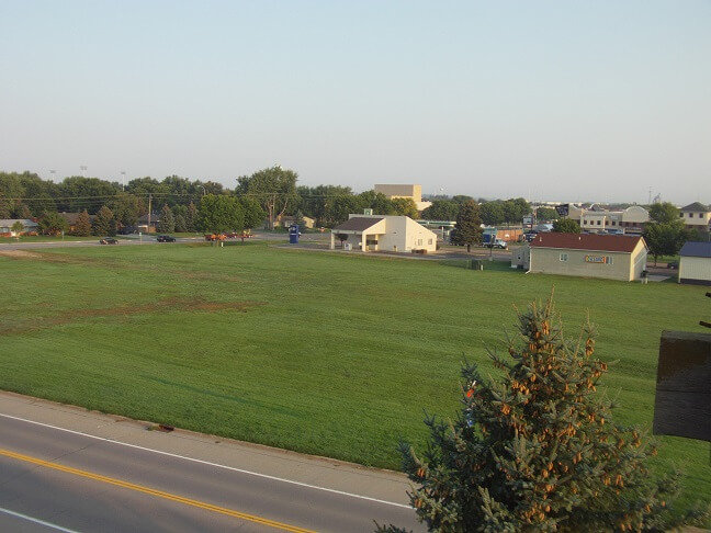 From the lookout tower looking north into the town of Brandon.