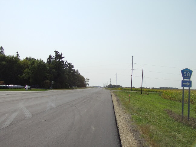 Highway 58 south of Austin, MN