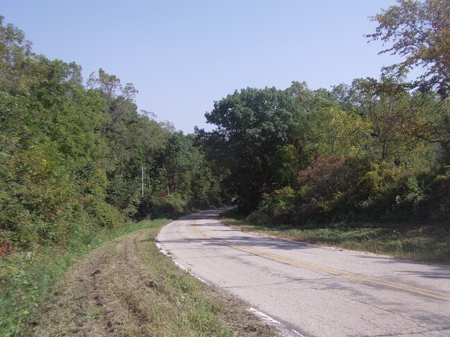 County road JG outside of Mt. Horeb, WI