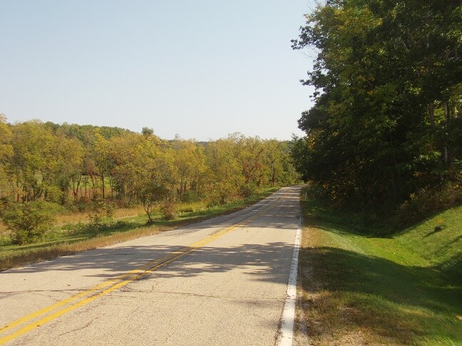 County road JG outside of Mt. Horeb, WI