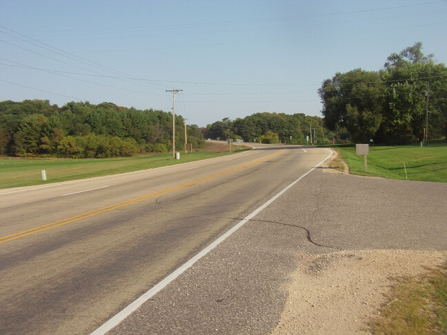 Riding between Reedsburg and LaCrosse, WI