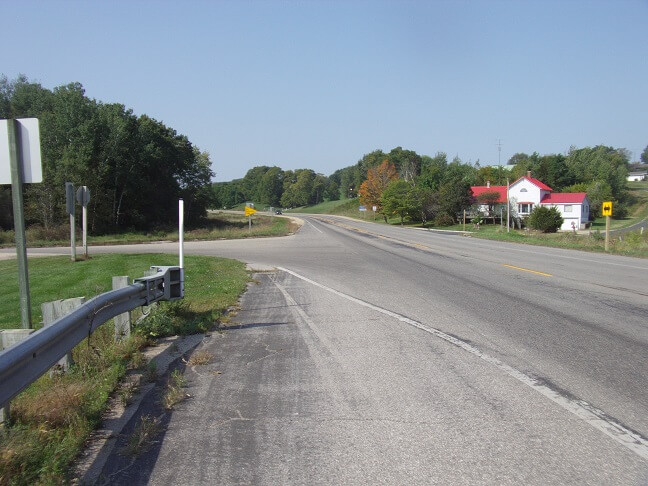 Riding between Reedsburg and LaCrosse, WI