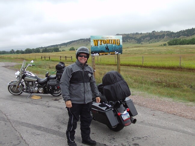 Crossing into Wyoming.