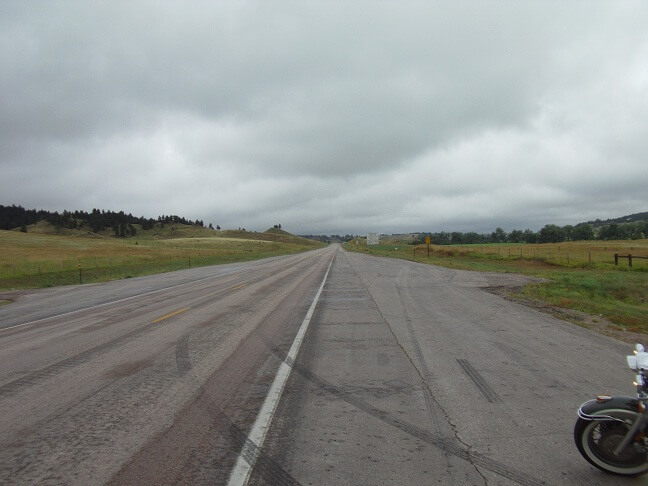 Rain and fog in Wyoming.