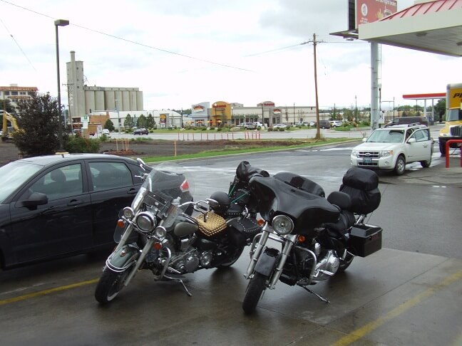 Stopping for gas in Sheridan, WY.