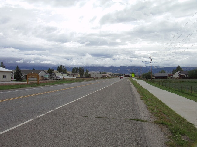 Dayton, WY at the base of the Bighorn Mountains.