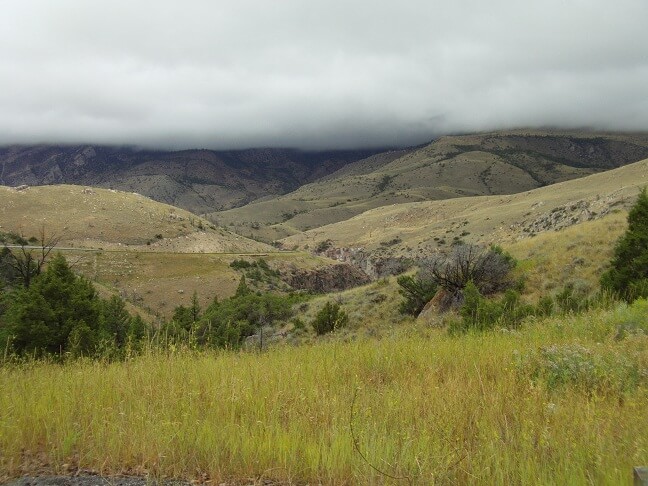 Highway 14 through the Bighorn Mountains.