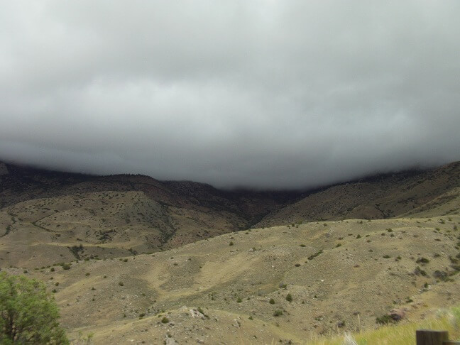 Highway 14 through the Bighorn Mountains.