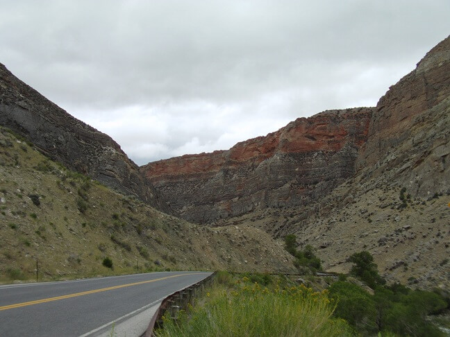 Highway 14 through the Bighorn Mountains.