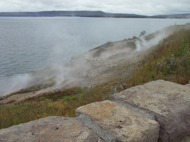 The first geysers we saw.