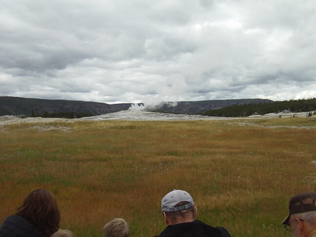 At Old Faithful.