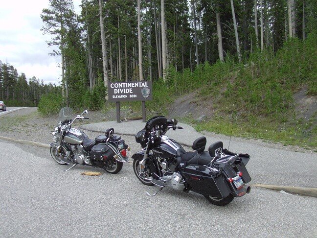 Crossing the continental divide.