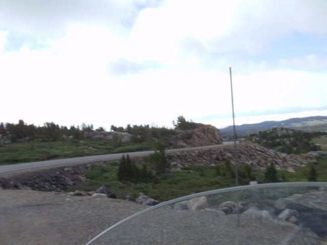 Going over Beartooth Pass.