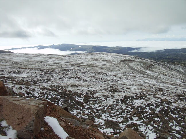 Going over Beartooth Pass.