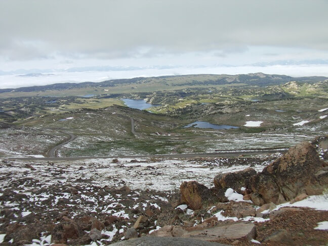 Going over Beartooth Pass.