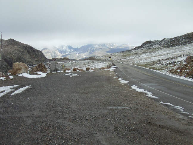 Going over Beartooth Pass.