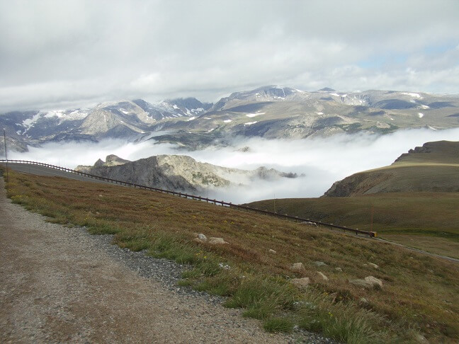 Going over Beartooth Pass.