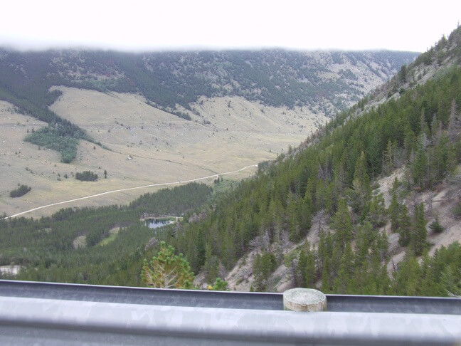 Coming down the mountain into Red Lodge.