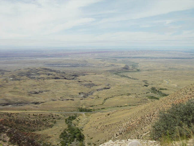 Riding through the Bighorn Mountains.