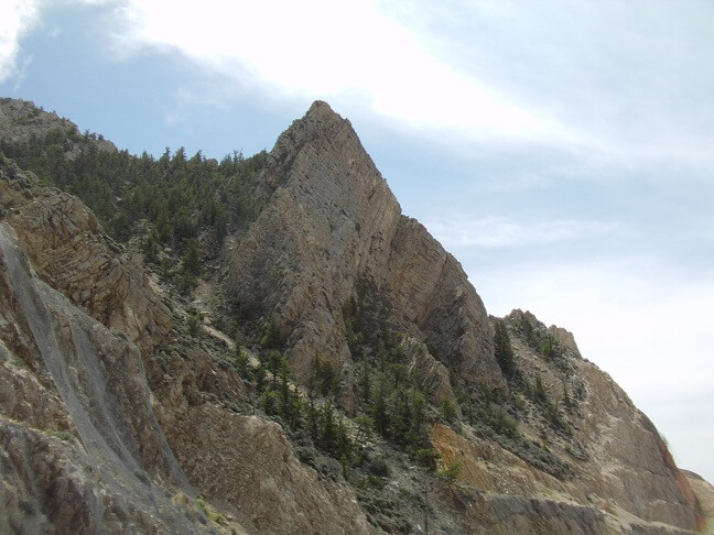 Riding through the Bighorn Mountains.