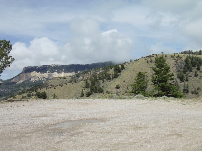 Riding through the Bighorn Mountains.