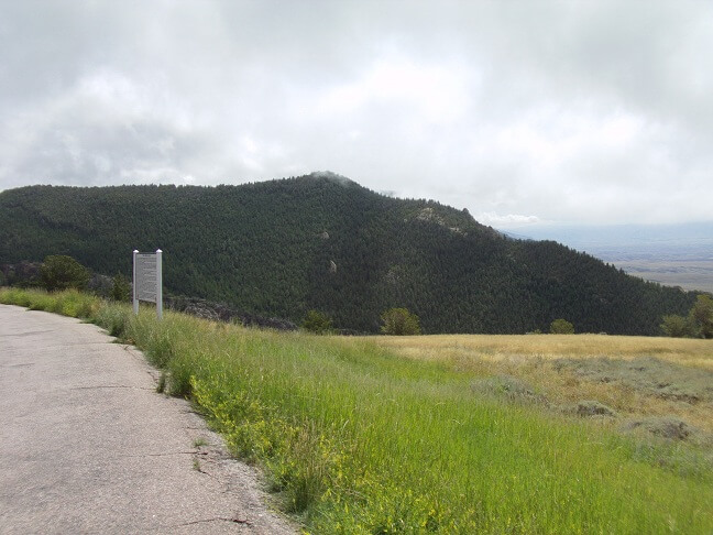 Riding through the Bighorn Mountains.