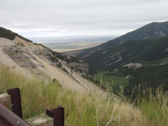 Riding through the Bighorn Mountains.