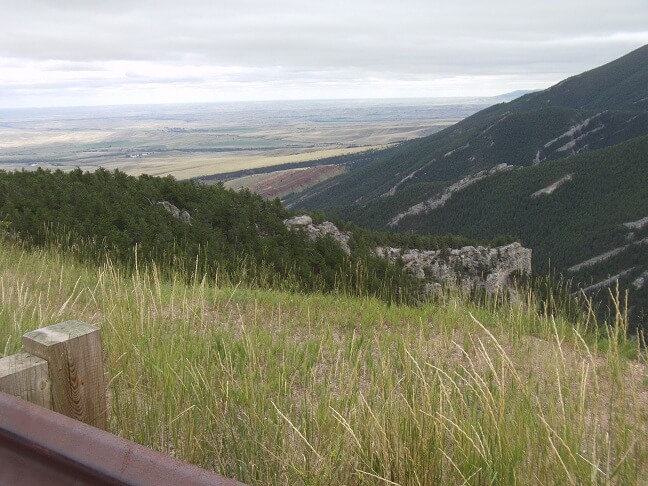 Riding through the Bighorn Mountains.