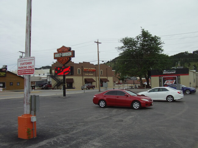 The Harley dealer in Sturgis, SD