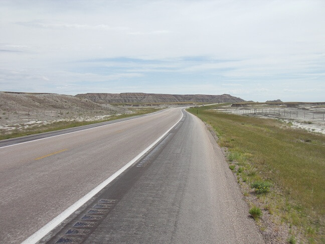 The Badlands on highway 44.