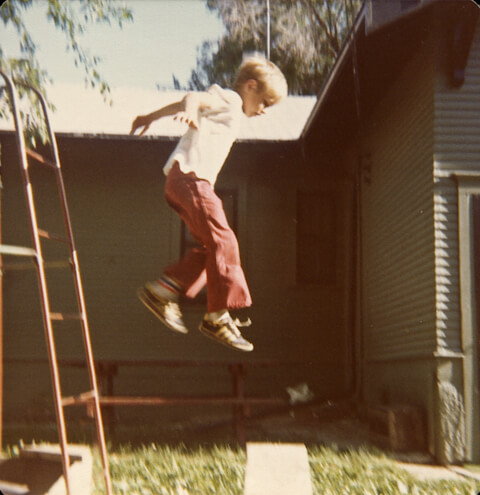 My brother Tim doing the launching.