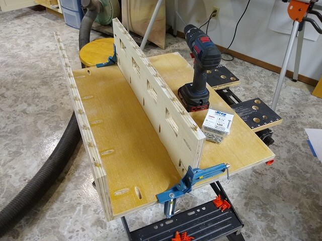 The control panel back attached to the bottom.