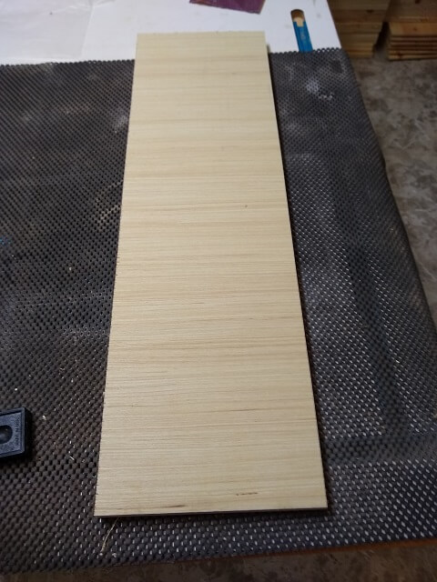 The basic panel cut to size.