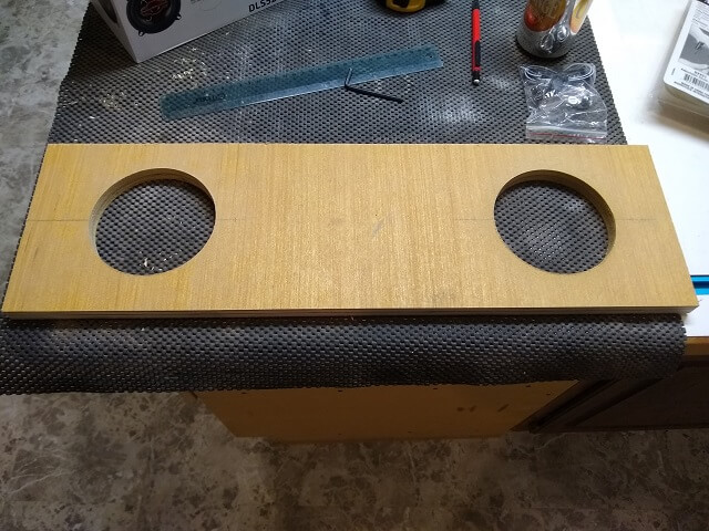 Both speaker holes cut out.