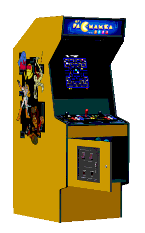 The 1 Up Arcade rotating control panel.