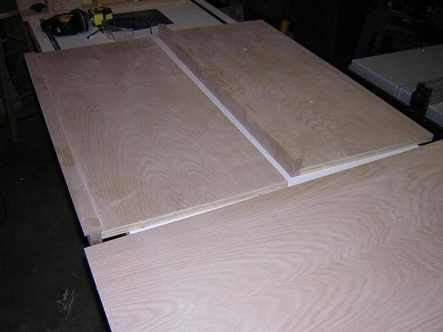 A closer view of the shelves.